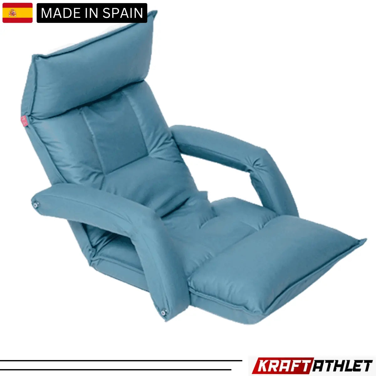 "ProReset Oasis portable hyperbaric chamber with reclining lounge chair and four viewing windows."​

