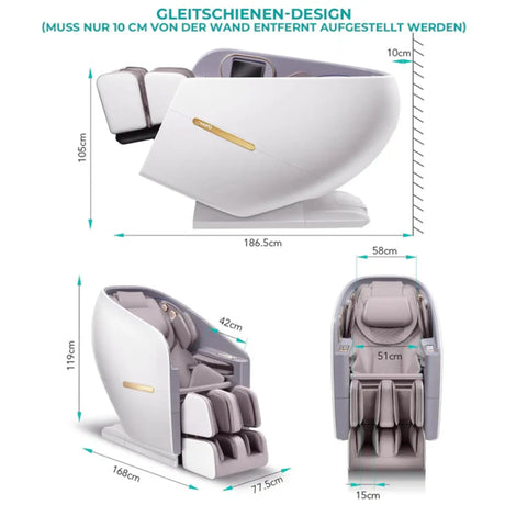 Naipo 4D massage chair professional – NAIPO S80 High-End White Naipo