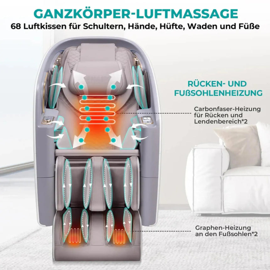 Naipo 4D massage chair professional – NAIPO S80 High-End White Naipo
