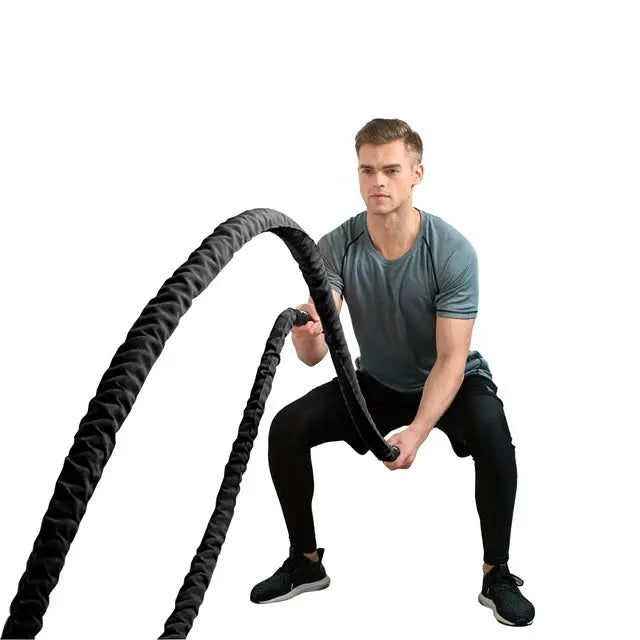 inSPORTline Battle Rope WaveRope Base 40 mm 15 m Sisal Trainer InSportLine