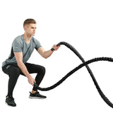 inSPORTline Battle Rope WaveRope Base 40 mm 15 m Sisal Trainer InSportLine