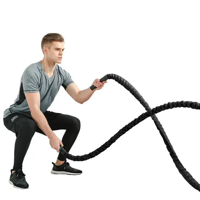 inSPORTline Battle Rope WaveRope Base 40 mm 15 m Sisal Trainer InSportLine