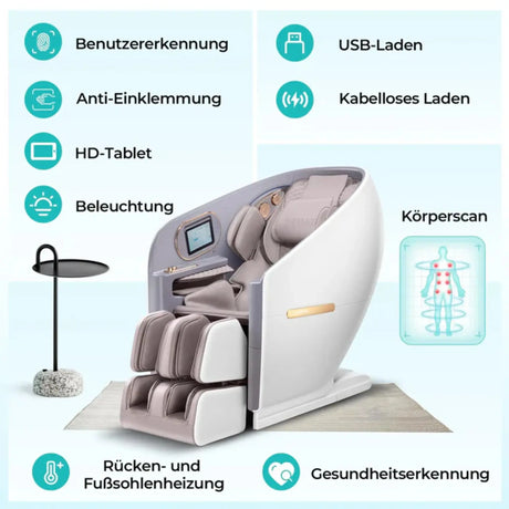 Naipo 4D massage chair professional – NAIPO S80 High-End White Naipo