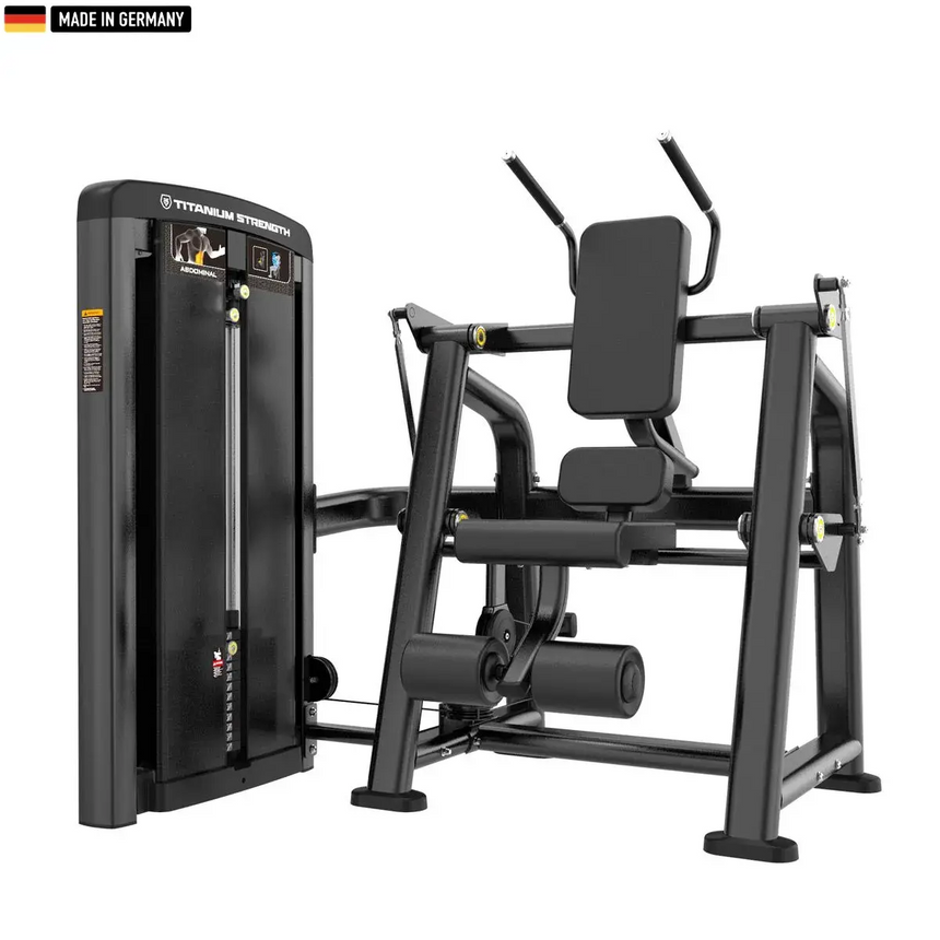 "Genesis Series Selectorized Abdominal Crunch – Premium core workout machine with adjustable resistance, designed for commercial gyms and fitness centers."

