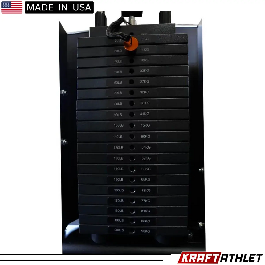 Force USA Functional Trainer with 30 kg additional weight installed per side, ready for more intensive training sessions.
