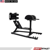 Force USA Commercial GHR/GHD V2 – robust glute ham developer with adjustable foot casters and transport wheels.
