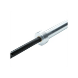 Force USA The Gunner Olympic Bar – 2.20m long, black barbell with silver sleeves and precise knurling.
