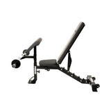 Force USA MyBench V2 – Adjustable training bench with bicep curl and leg development attachments.
