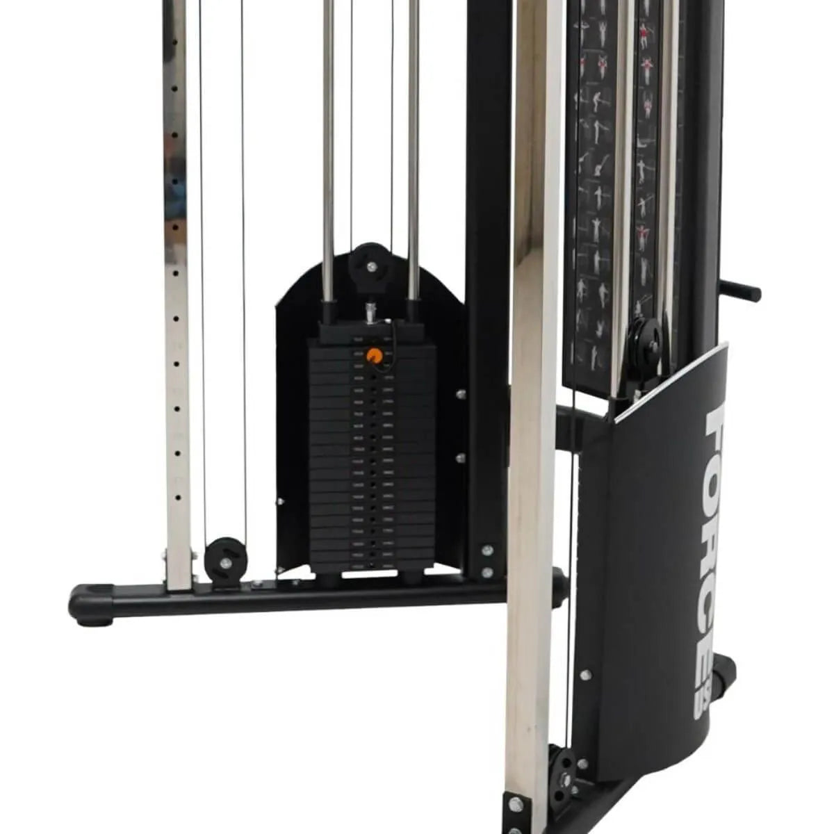 Force USA Functional Trainer with 30 kg additional weight installed per side, ready for more intensive training sessions.
