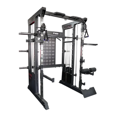 Force USA F100 V2 Functional Trainer showcasing dual weight stacks and versatile attachments