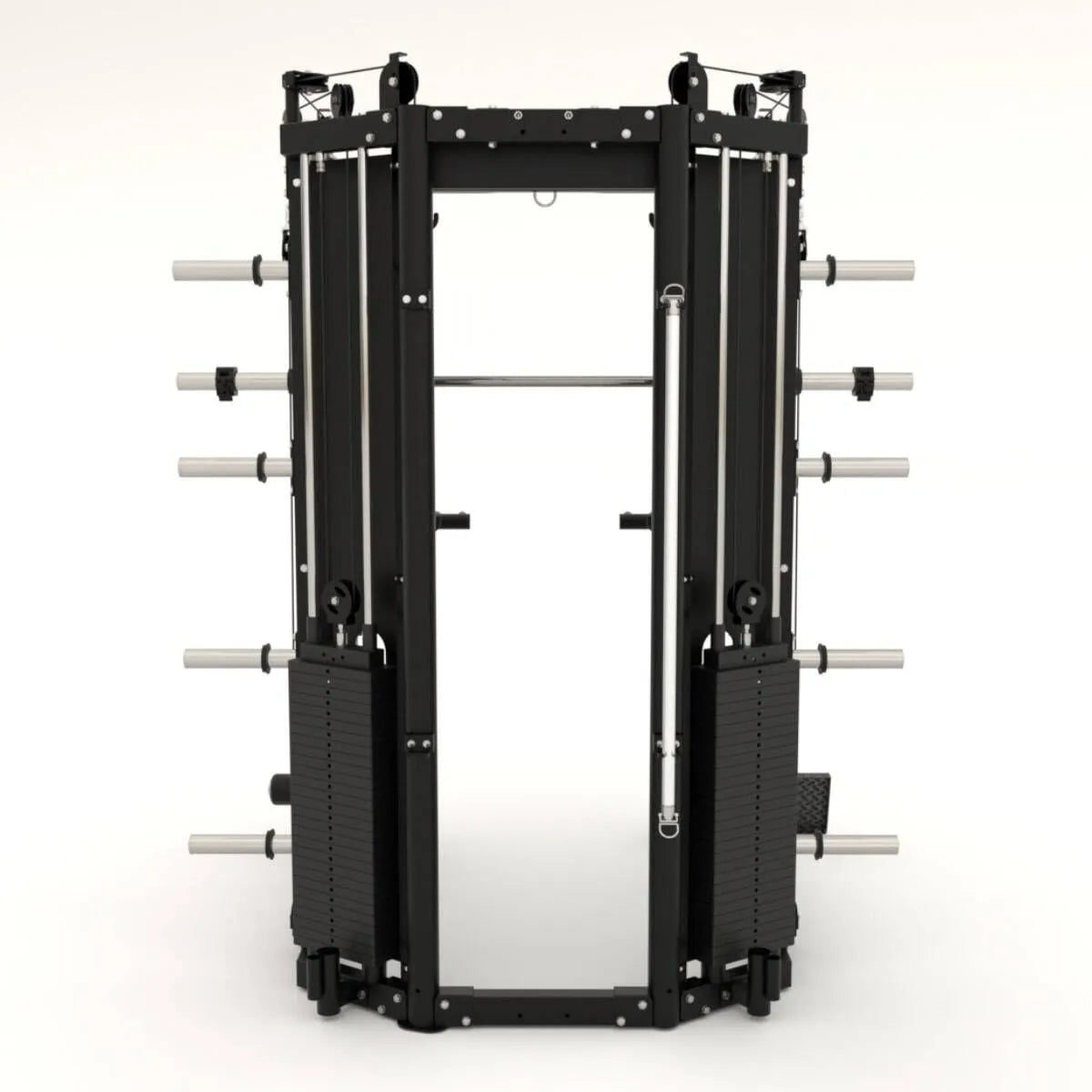 Force USA G15® All-In-One Trainer featuring Smith Machine, power rack, and dual adjustable pulleys.

